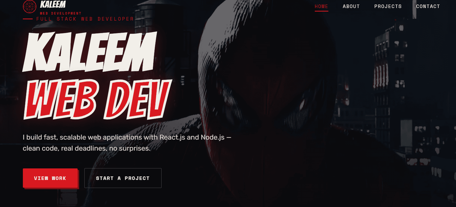Portfolio screenshot