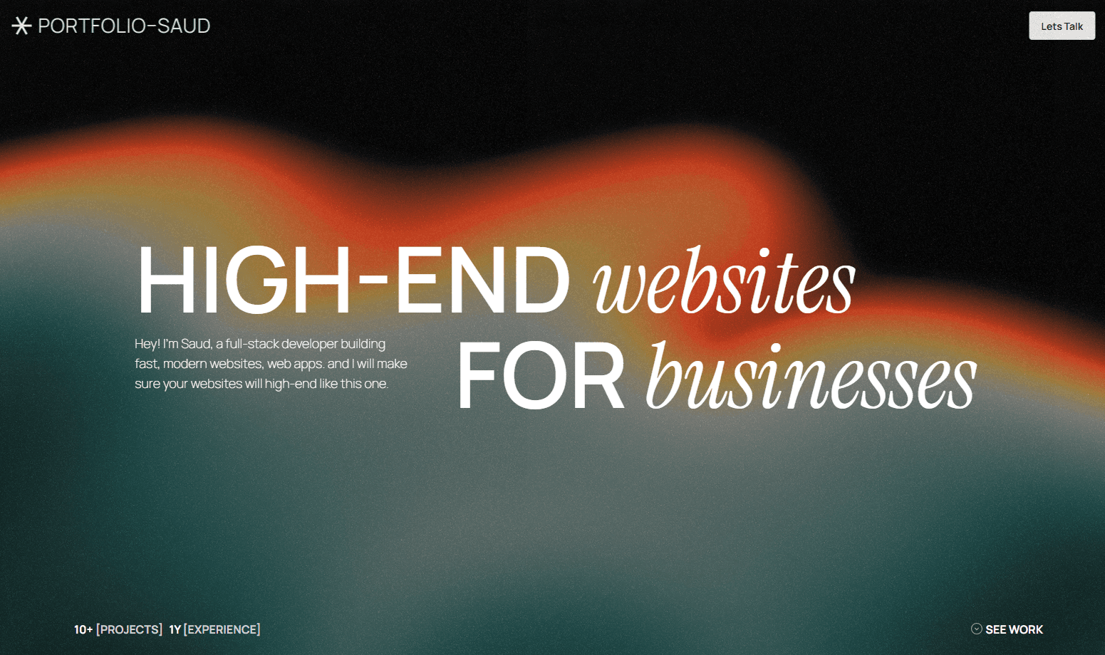 Portfolio Website screenshot