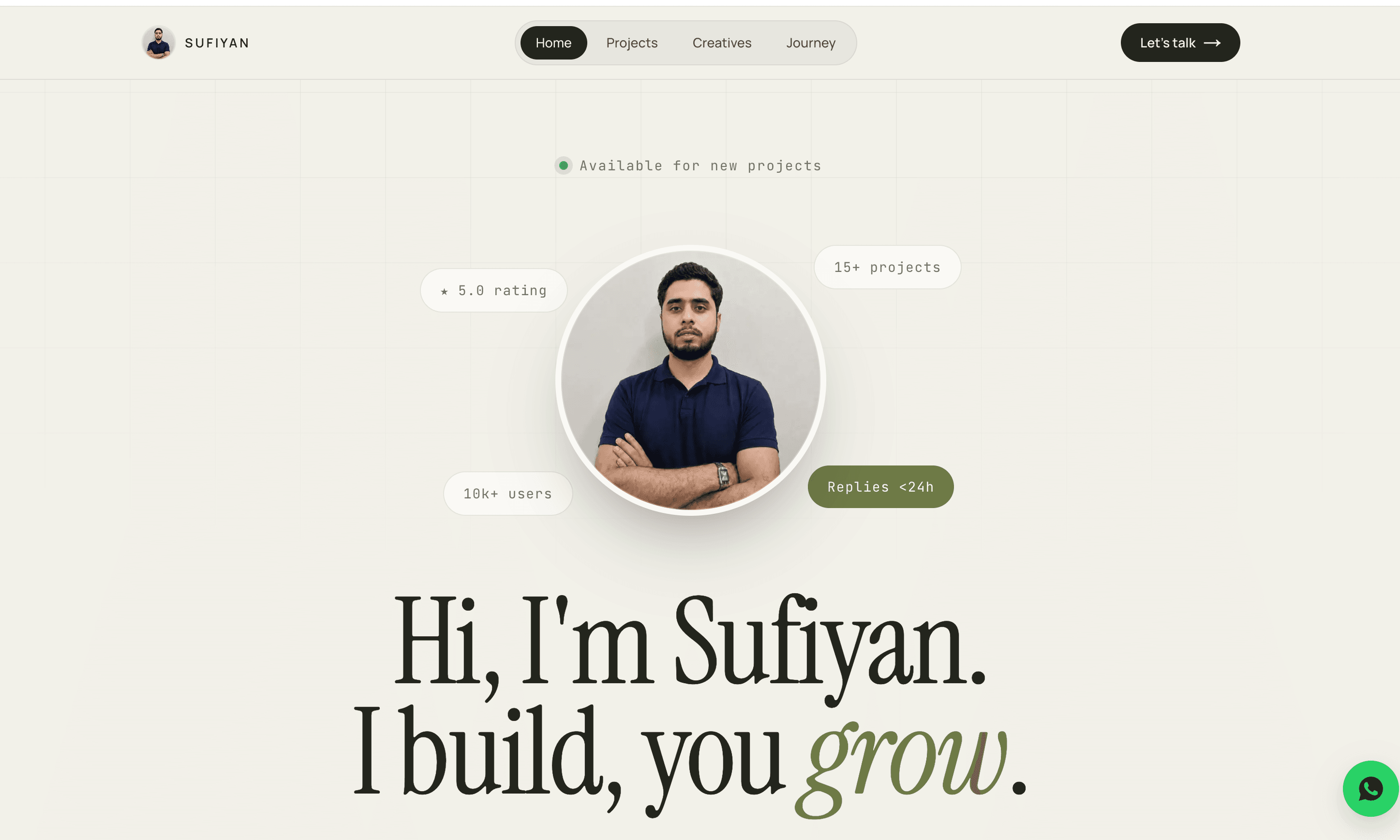 Portfolio Website screenshot